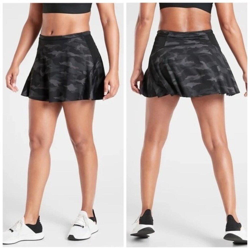 Athleta Match Point Skort Black Camo Size Large